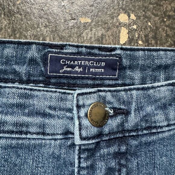 Charter Club Women’s Blue Cotton Medium Wash Jeans Petite Sz 33 Waist - Picture 12 of 16